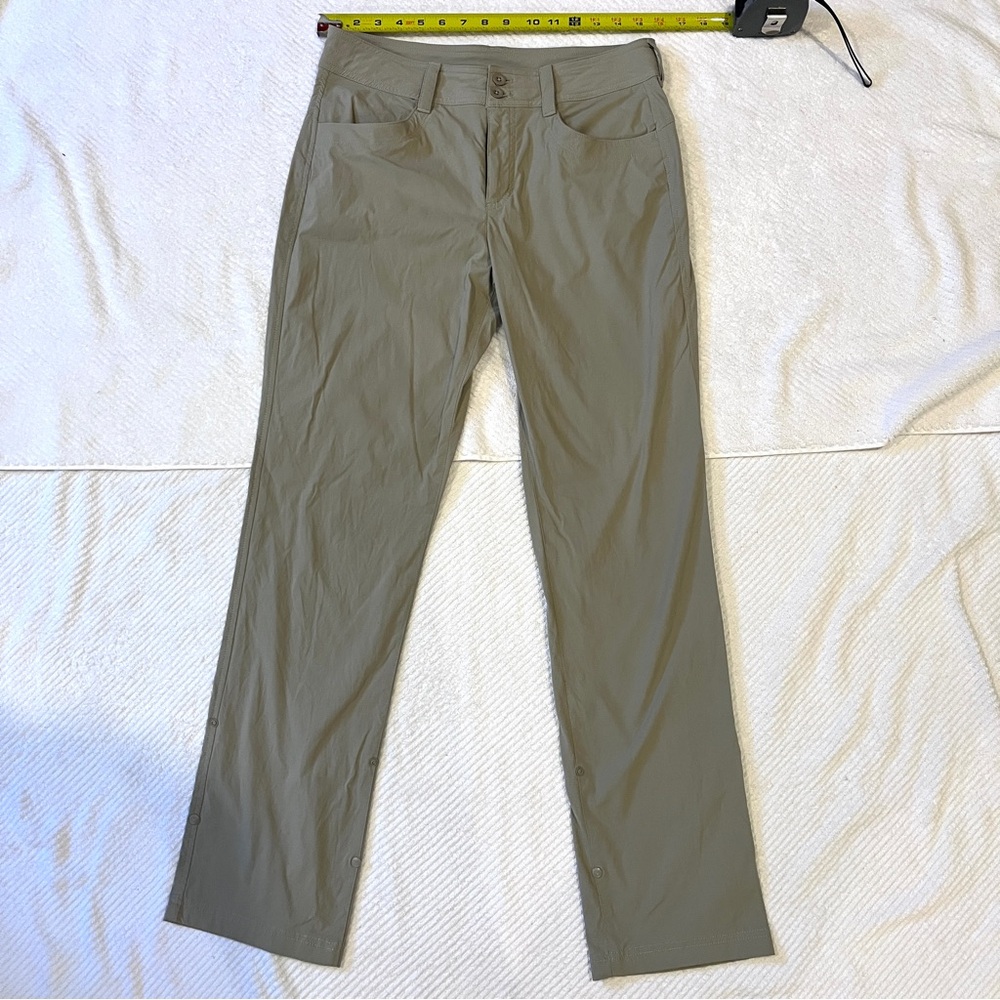 Eddie Bauer Trekking Hiking Workout Button Up Gorpcore Khaki Pants